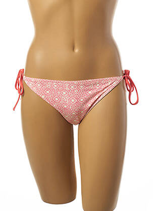 Bas de maillot de bain imprimé fantaisie bikini rose KIWI femme