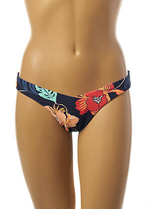 Bas de maillot de bain imprimé fleurs culotte bleu SEAFOLLY femme