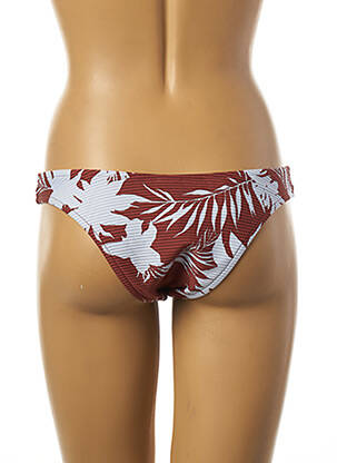 Bas de maillot de bain tissage texturé culotte marron SEAFOLLY femme