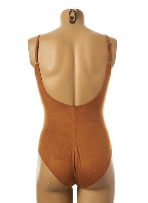 Maillot de bain 1 pièce marron MISS CARAÏBES pour femme