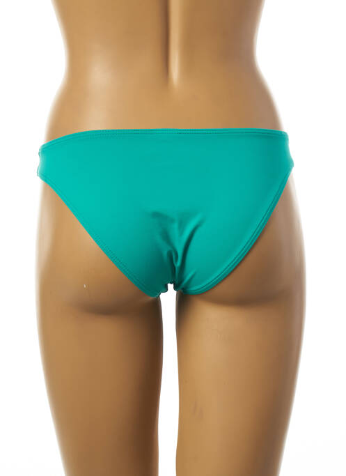 Bas de maillot de bain tissage satiné culotte vert KIWI femme