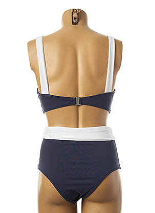 Maillot de bain 2 pièces stretch bleu BORABORA femme