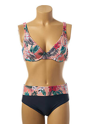Maillot de bain 2 pièces stretch rose YSABEL MORA femme