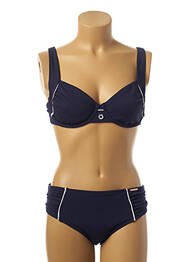 Maillot de bain 2 pièces stretch bleu YSABEL MORA femme