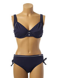Maillot de bain 2 pièces stretch bleu YSABEL MORA femme