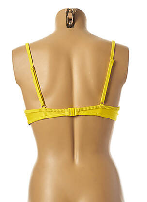 Haut de maillot de bain haut soutien-gorge moulé haut soutien-gorge moulé jaune YSABEL MORA femme