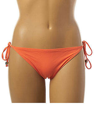 Bas de maillot de bain tissage satiné culotte orange KIWI femme