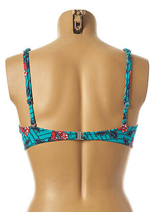 Haut de maillot de bain stretch bleu PLAGE DU SUD femme