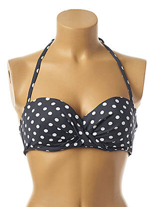 Haut de maillot de bain stretch haut soutien-gorge moulé gris PLAGE DU SUD femme