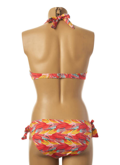 Maillot de bain 2 pièces orange DAG ADOM pour femme