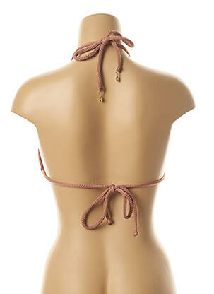 Haut de maillot de bain stretch haut triangles marron SEAFOLLY femme