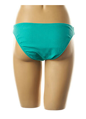 Bas de maillot de bain tissage texturé culotte vert BORABORA femme