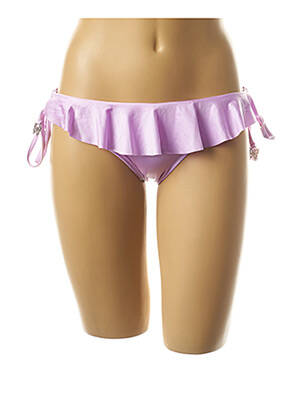 Bas de maillot de bain tissage satiné culotte violet SEAFOLLY femme
