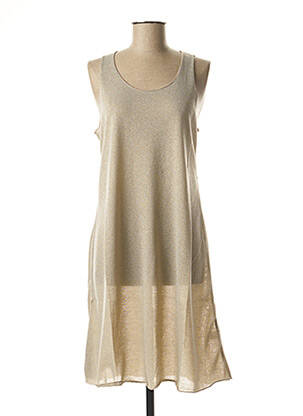 Robe mi-longue sans manche sans manche beige MINDELO BAY femme