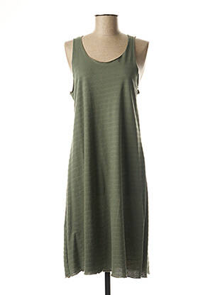 Robe mi-longue sans manche sans manche vert MINDELO BAY femme