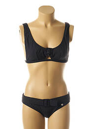 Maillot de bain 2 pièces stretch haut soutien-gorge moulé noir BORABORA femme