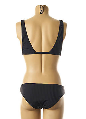 Maillot de bain 2 pièces stretch haut soutien-gorge moulé noir BORABORA femme