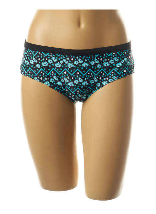 Bas de maillot de bain imprimé fleurs shorty bleu CURVY KATE femme