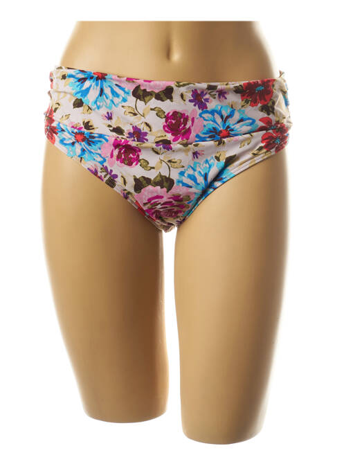 Bas de maillot de bain stretch culotte beige MOONTIDE femme