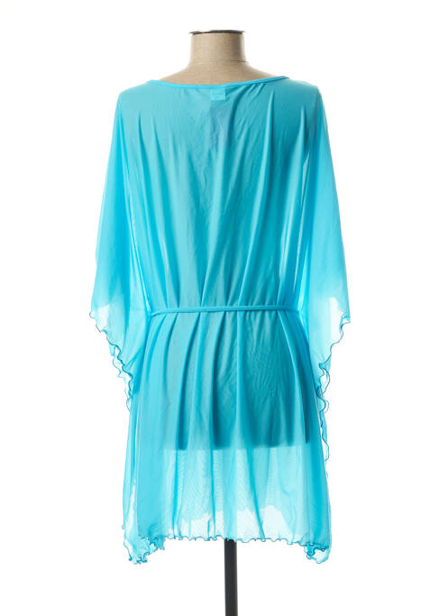 Robe mi-longue bleu PLATJA pour femme