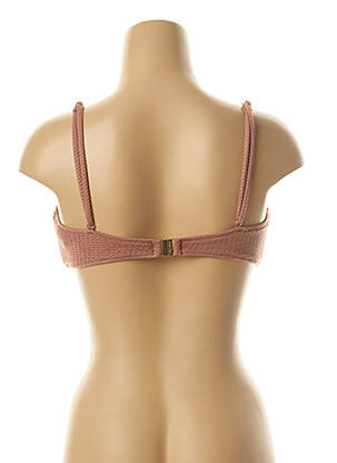 Haut de maillot de bain stretch haut soutien-gorge avec mousse de rembourrage amovible marron SEAFOLLY femme