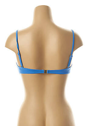 Haut de maillot de bain stretch haut soutien-gorge avec mousse de rembourrage amovible bleu KIWI femme
