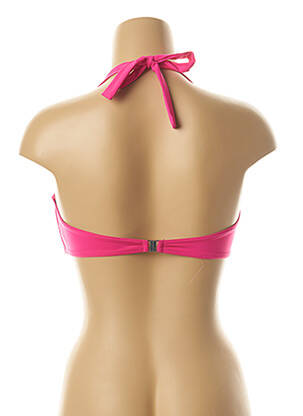 Haut de maillot de bain stretch haut soutien-gorge moulé rose KIWI femme