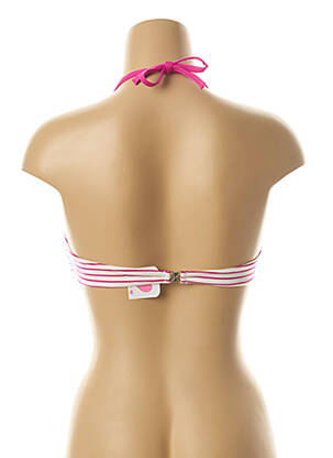 Haut de maillot de bain stretch haut soutien-gorge avec mousse de rembourrage amovible rose PRINCESS K femme