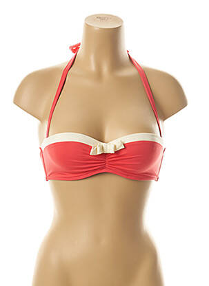 Haut de maillot de bain stretch haut soutien-gorge push-up rose KIWI femme