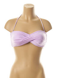 Haut de maillot de bain bretelles élastiquées amovibles haut soutien-gorge moulé violet SEAFOLLY femme