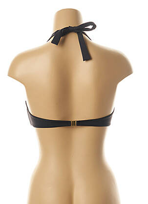 Haut de maillot de bain stretch haut soutien-gorge moulé noir KIWI femme