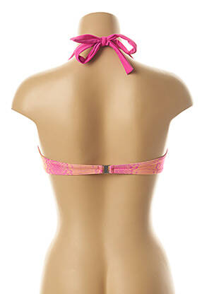 Haut de maillot de bain stretch haut soutien-gorge avec mousse de rembourrage amovible orange KIWI femme
