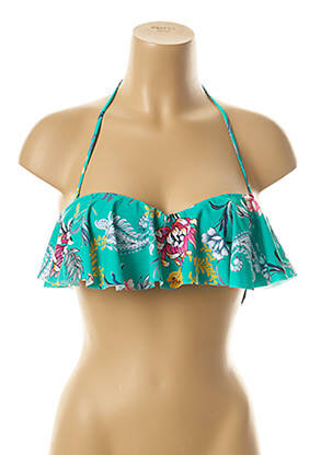 Haut de maillot de bain stretch haut soutien-gorge moulé vert SEAFOLLY femme