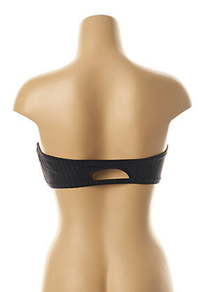 Haut de maillot de bain stretch haut bandeau noir BORABORA femme