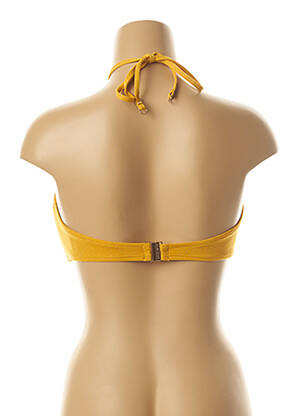 Haut de maillot de bain bretelles élastiquées jaune SEAFOLLY femme