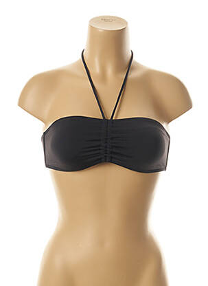 Haut de maillot de bain haut soutien-gorge avec mousse de rembourrage amovible haut soutien-gorge avec mousse de rembourrage amovible noir KIWI femme