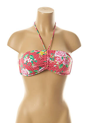 Haut de maillot de bain stretch haut soutien-gorge avec mousse de rembourrage amovible rose KIWI femme