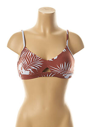 Haut de maillot de bain stretch haut soutien-gorge moulé marron SEAFOLLY femme