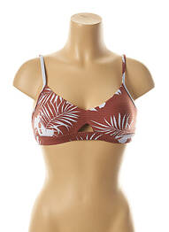 Haut de maillot de bain stretch haut soutien-gorge moulé marron SEAFOLLY femme