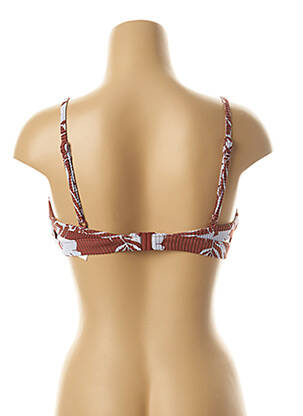 Haut de maillot de bain stretch haut soutien-gorge moulé marron SEAFOLLY femme