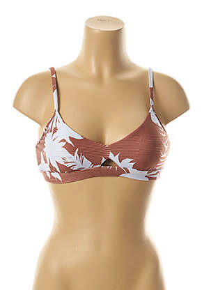 Haut de maillot de bain haut soutien-gorge moulé haut soutien-gorge moulé marron SEAFOLLY femme