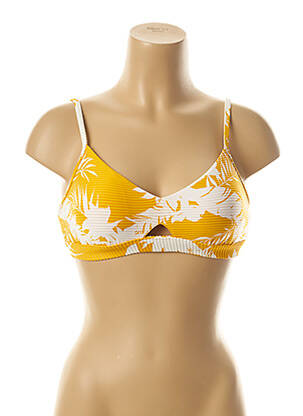 Haut de maillot de bain stretch haut soutien-gorge moulé jaune SEAFOLLY femme
