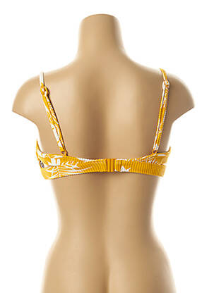 Haut de maillot de bain stretch haut soutien-gorge moulé jaune SEAFOLLY femme