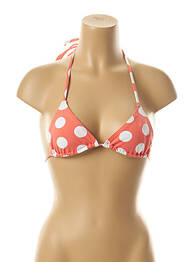 Haut de maillot de bain stretch haut triangles rose KIWI femme