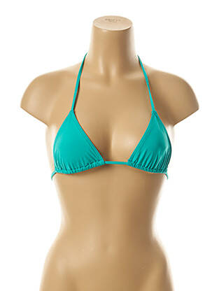 Haut de maillot de bain stretch haut triangles vert KIWI femme