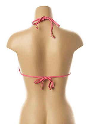 Haut de maillot de bain stretch haut triangles rose KIWI femme