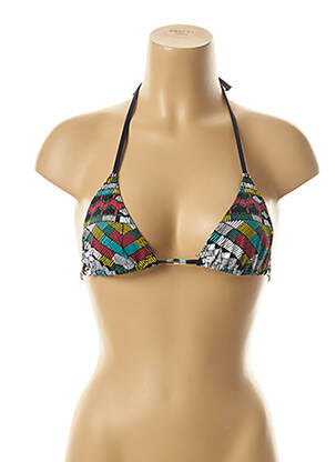 Haut de maillot de bain stretch haut triangles noir KIWI femme
