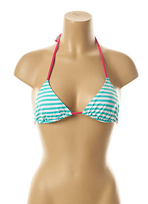 Haut de maillot de bain stretch haut triangles vert KIWI femme