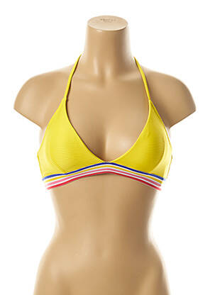 Haut de maillot de bain haut soutien-gorge avec mousse de rembourrage amovible haut soutien-gorge avec mousse de rembourrage amovible jaune YSABEL MORA femme