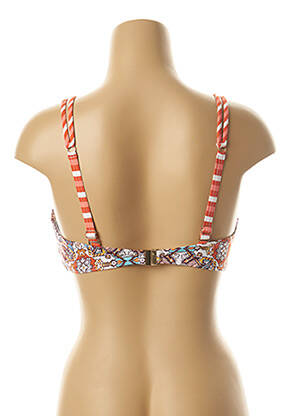 Haut de maillot de bain stretch haut soutien-gorge avec mousse de rembourrage amovible orange MOONTIDE femme